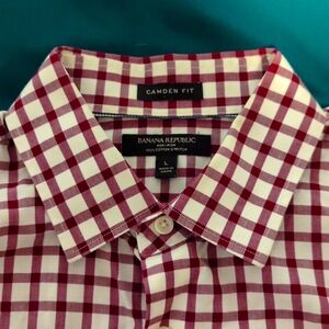Banana Republic Large Camden Fit Non-Iron Dress Shirt